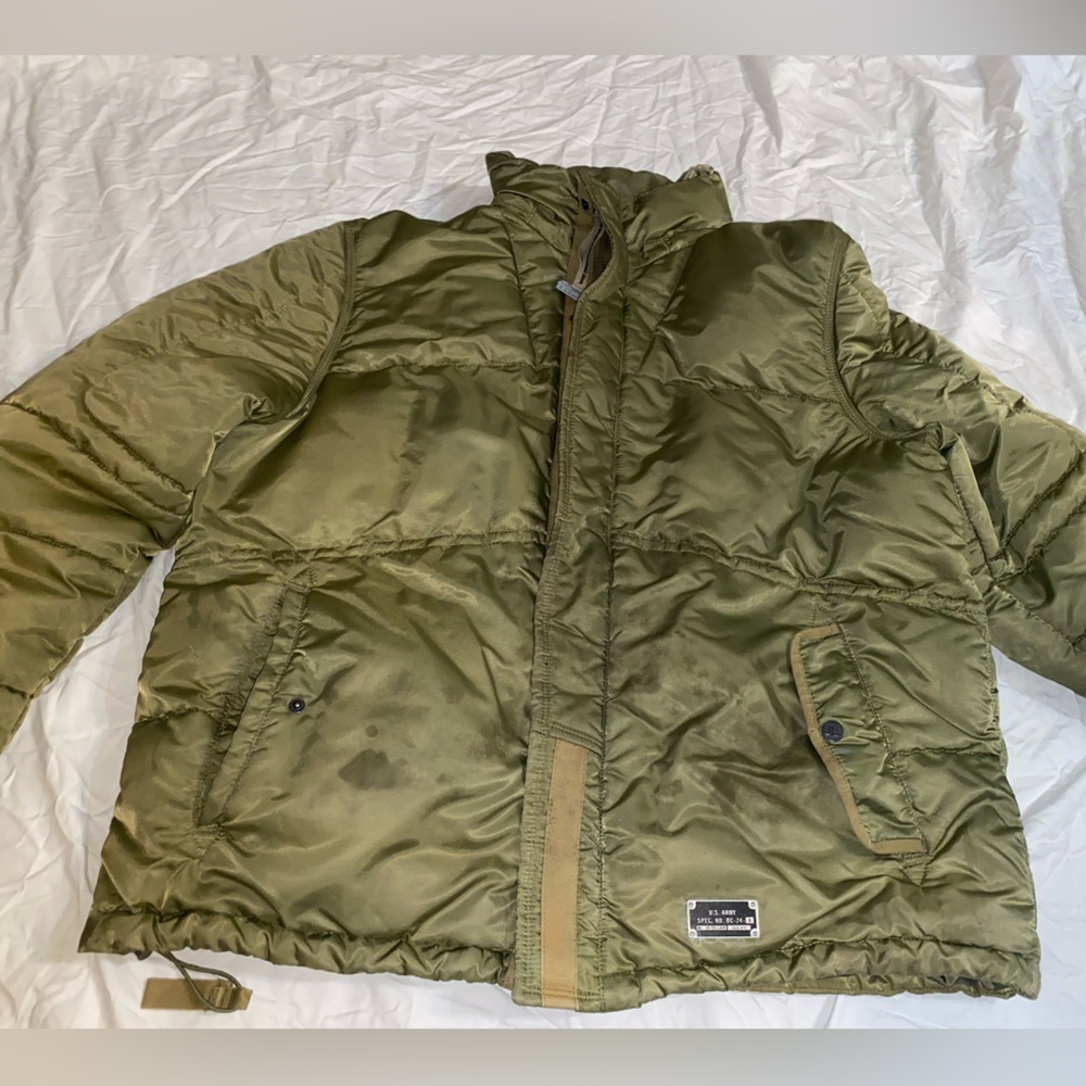 U.S. Army Olive Green Jacket with 1st Infantry Division Patch XL